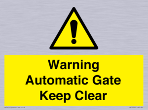 Warning Automatic Gate Keep Clear